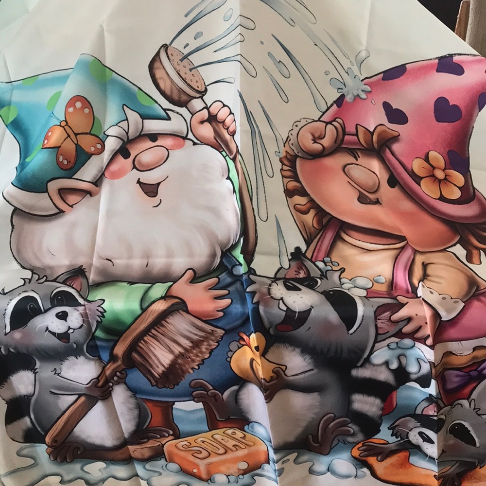 Whimsical Gnome shower curtain